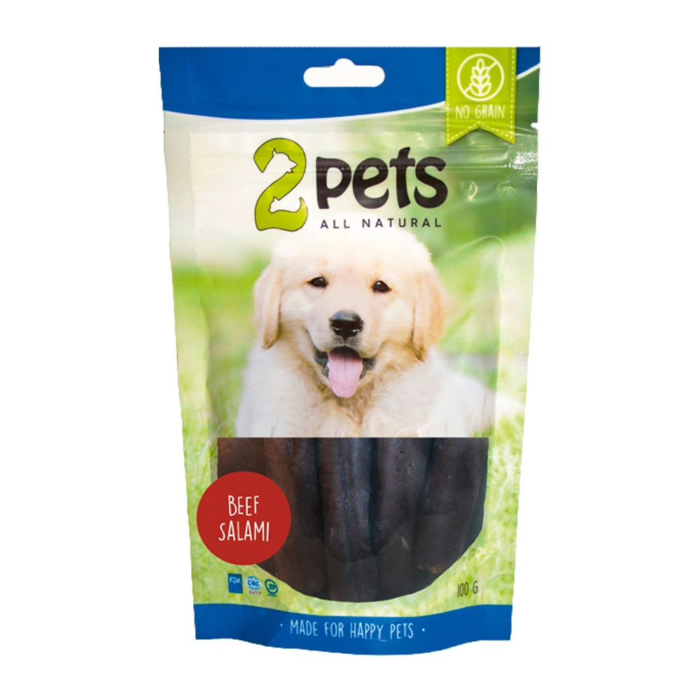 2PETS Hundesalami Oksekød - 100 G