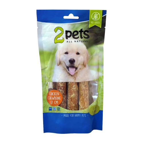 2PETS Tyggerulle M Kyllingefilet - 17 CM - 3 PAKKER