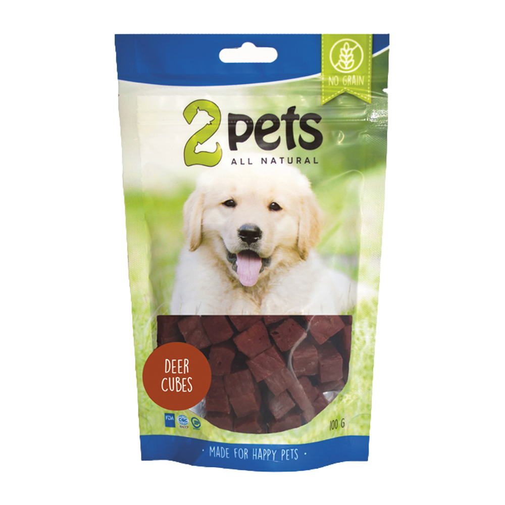 2PETS Dogsnack Deer Cubes