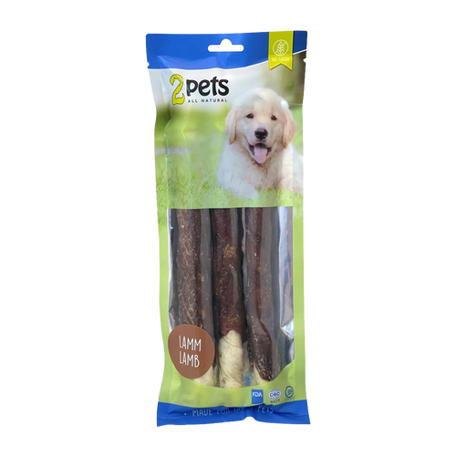 2PETS Tyggefoder M Lam - 28 CM - 3 PAKKER