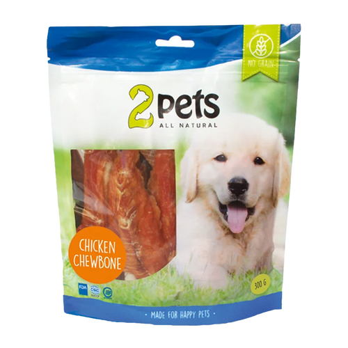 2Pets Hundegodbidder med Kyllingeben - 300 G