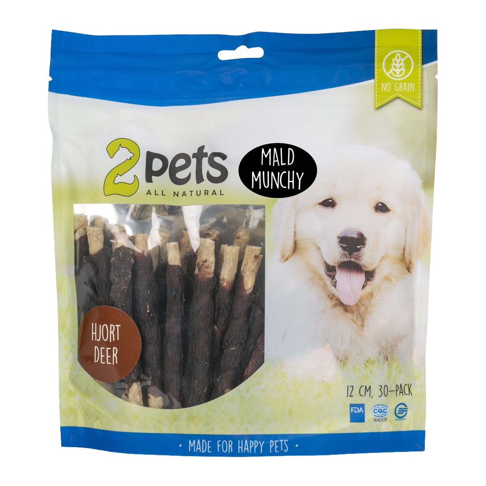 2PETS Tyggepinde til Hjorte - 12 CM - 30 PAKKER