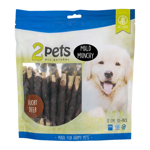 2PETS Tyggepinde til Hjorte - 12 CM - 30 PAKKER