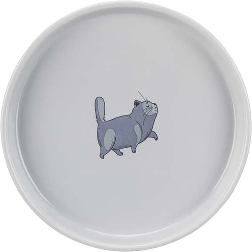 Skål Fat Cat Lav/Bred Keramik - 0,6 L