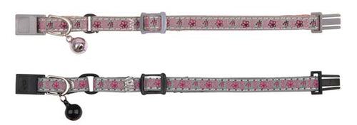 Junior Halskæde Blomstermotiv Refleks Hurtiglås Klokke Nylon Blå Farve