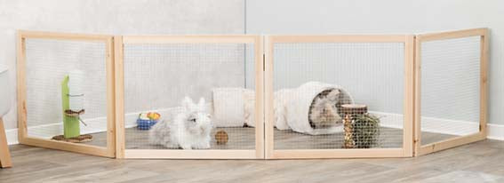 Innehage Marsvin/Kanin Trä i 4 delar