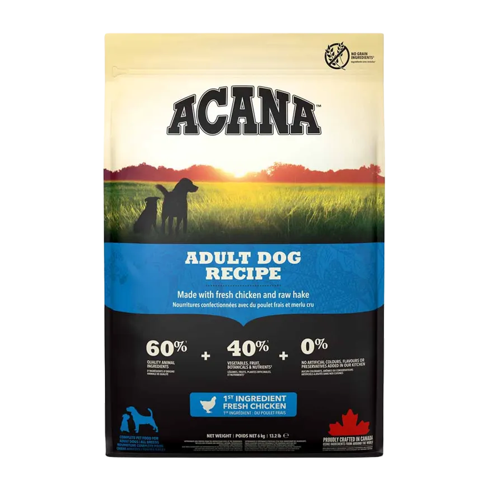 Acana opskrift på voksen hund