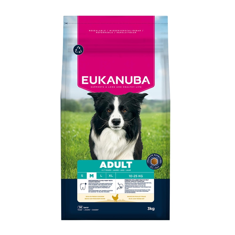 Eukanuba Adult Medium Breed Kyckling - 3 KG