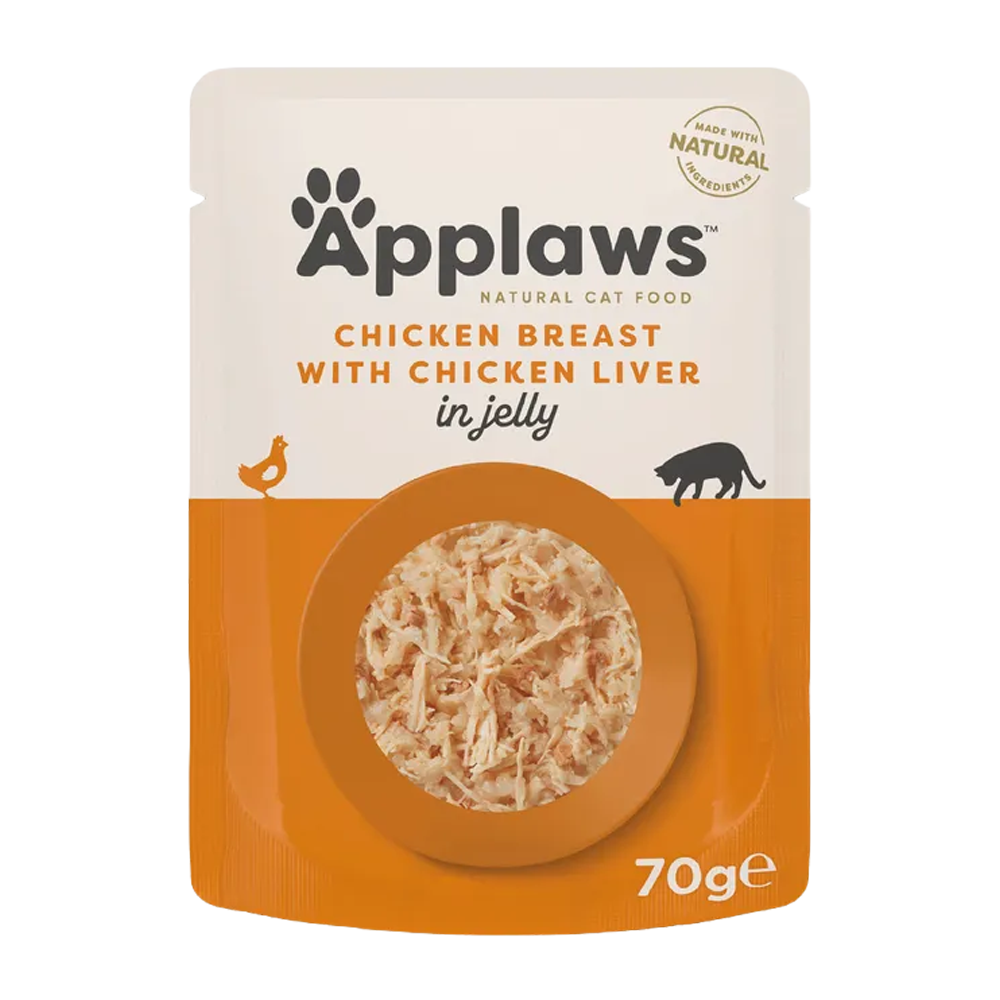 Applaws Kattepose Kylling + Lever Gelé - 70 G