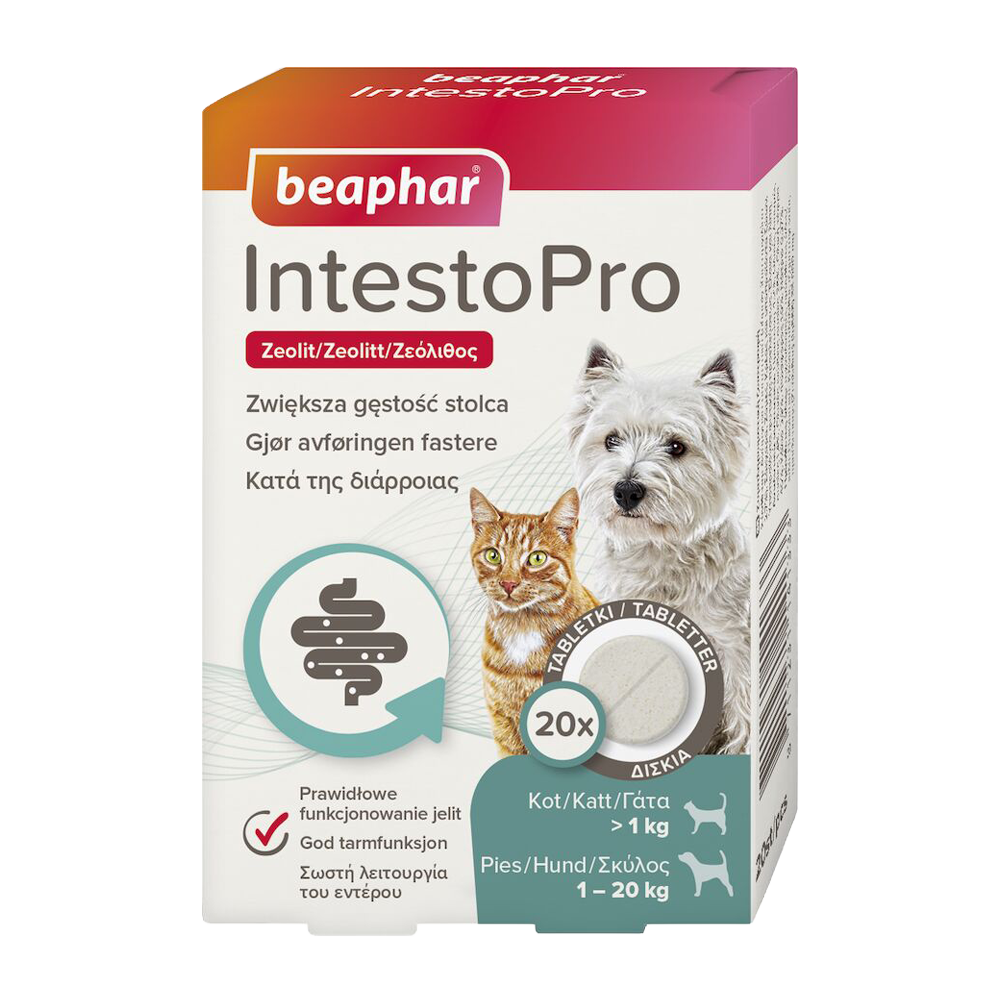 Intestopro Tabletter Hund/Kat - 20 KG