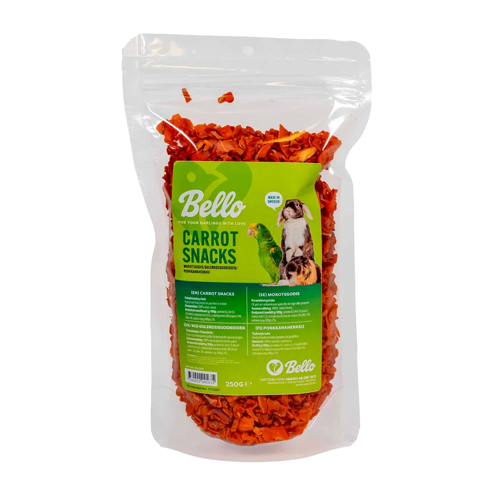 Bello Gulerodssnacks - 250 G
