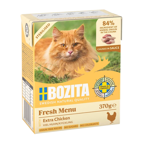 Bozita C Steriliseret Ekstra Kylling I Sauce Tetra - 370 G