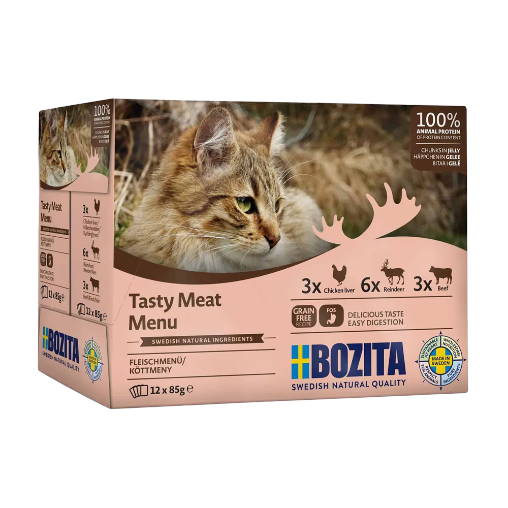 Bozita Kattekød i Gelé Multibox - 12x85 G