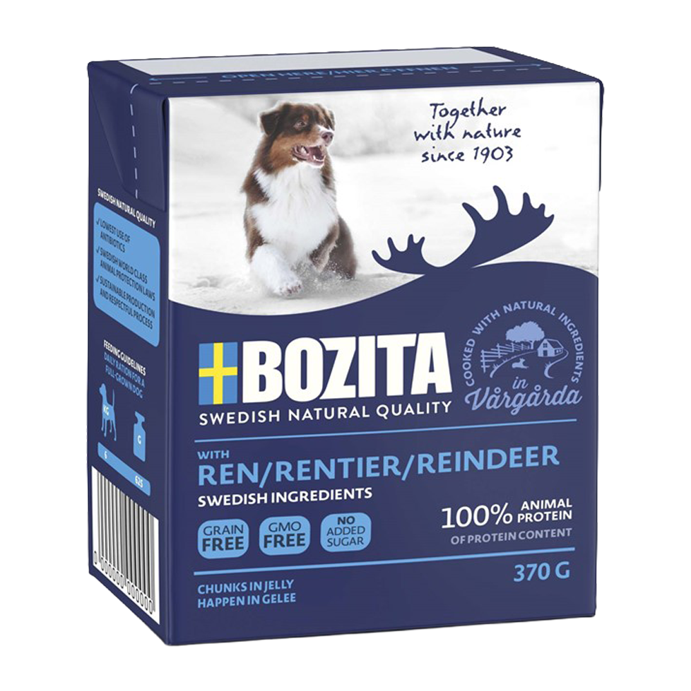 Bozita Ren (stykker i gelé) 6 - P - 370 G