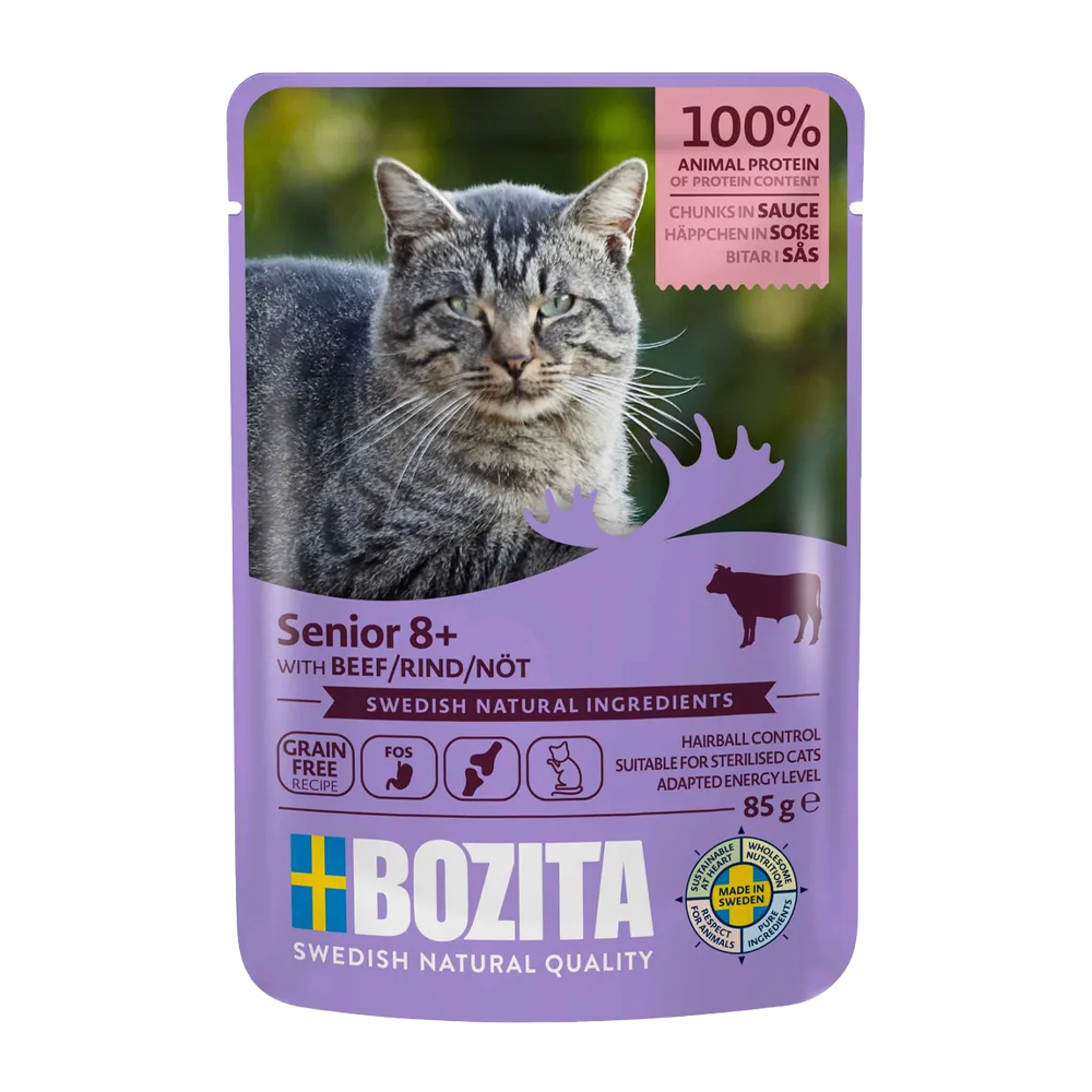 Bozita Senior 8+ Oksekød i Sauce - 85 G