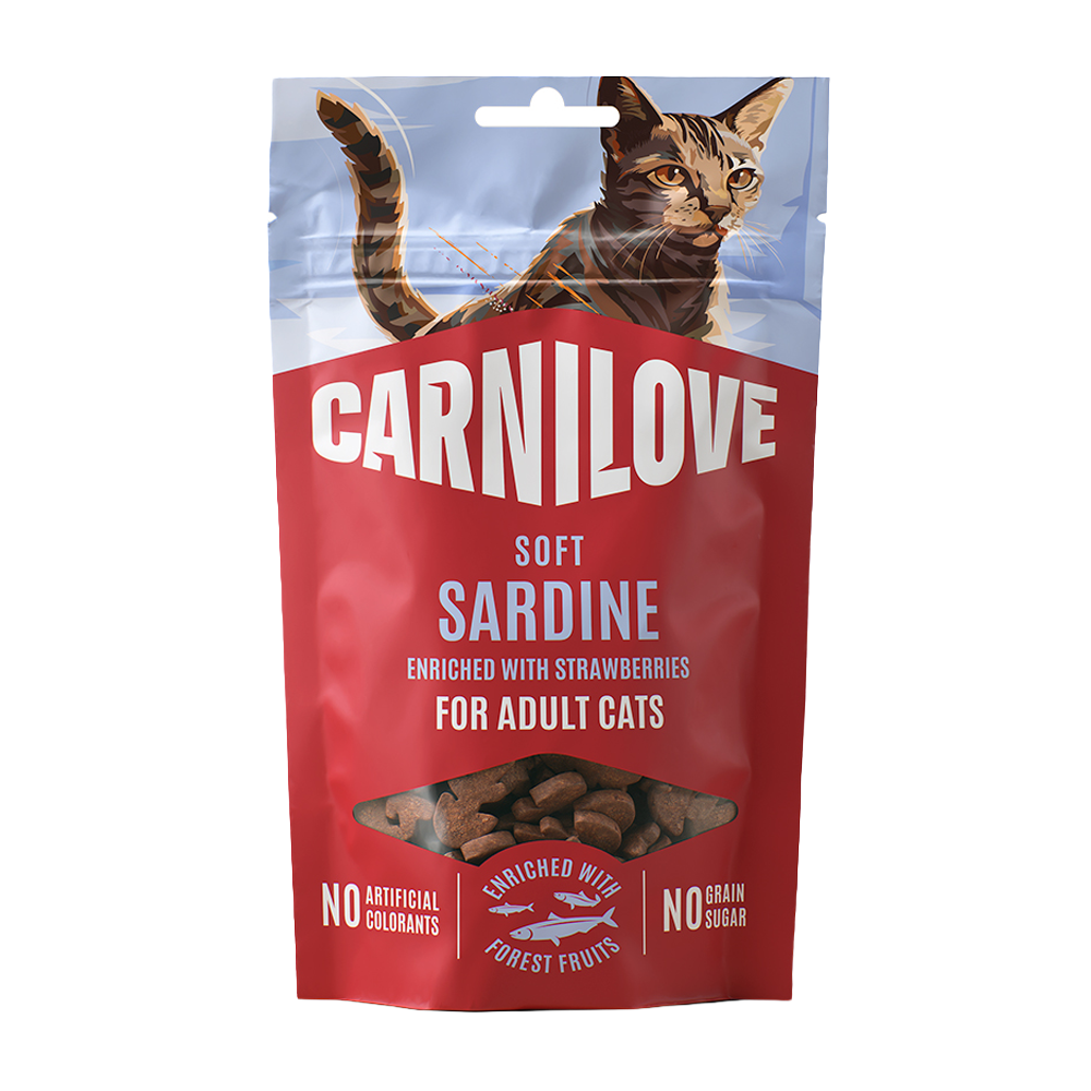 CL Cat Soft Snack Sardine enriched with Strawberry - 50 G