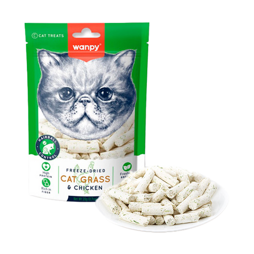 Wanpy Cat Frysetørret Kattegræs - 20 G