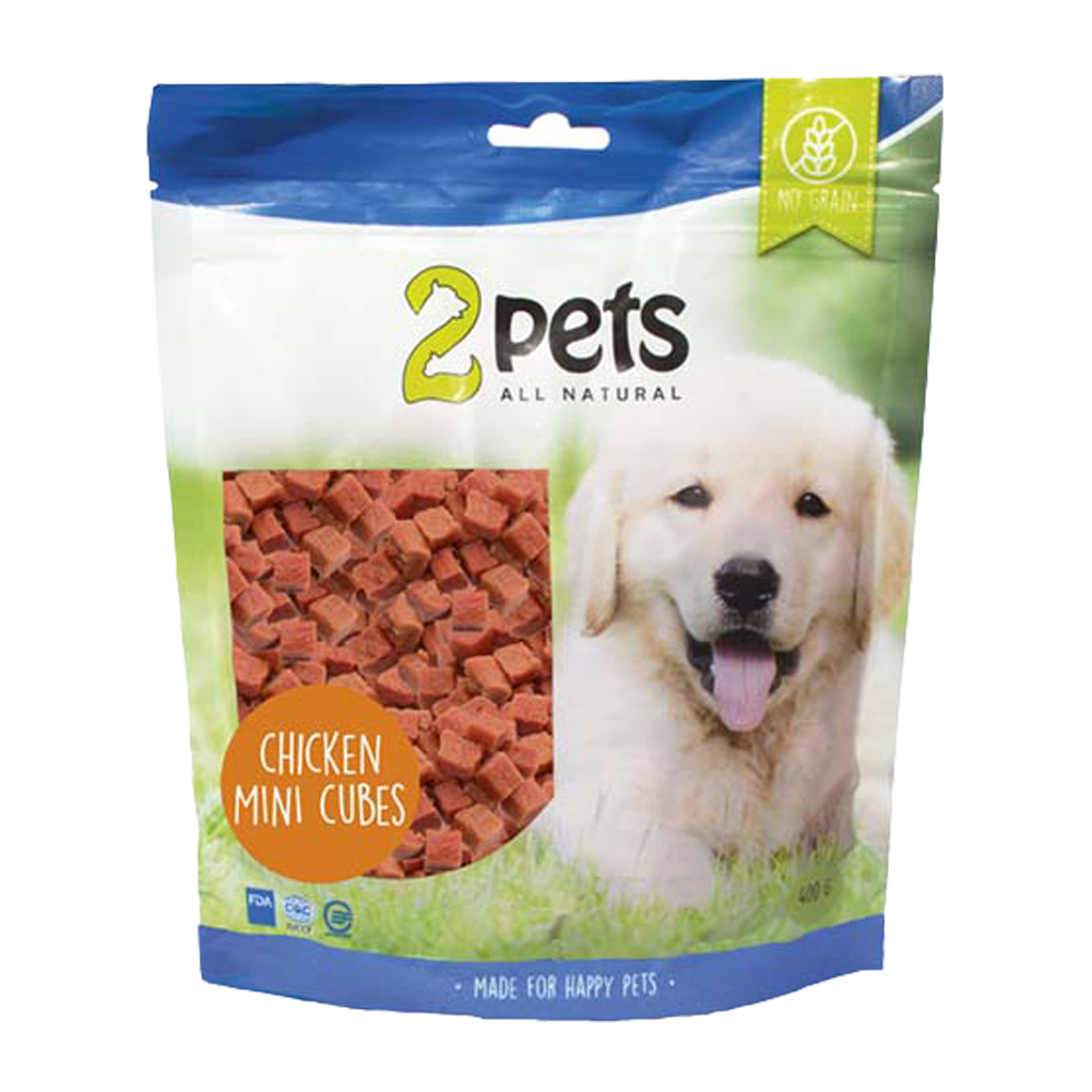 2PETS Dogsnack Chicken Minicubes