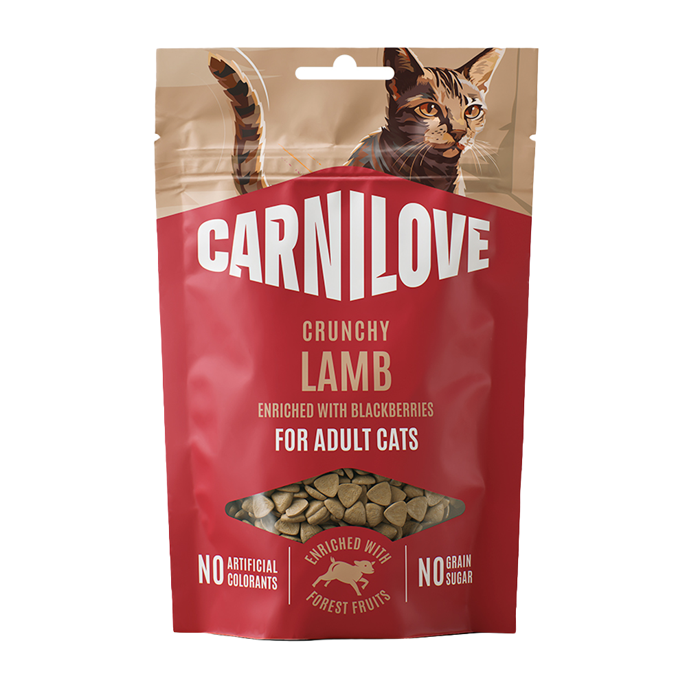 CL Cat Crunchy Snack Lamb enriched with Blackberries - 50 G