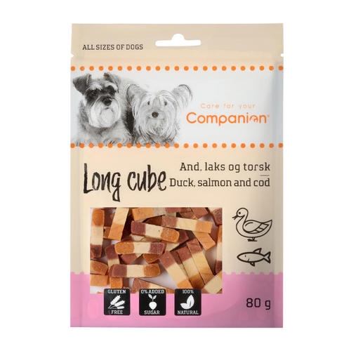Companion Long Cube anka, lax & torsk - 80 G | Endast 39 kr! - Zoogiganten