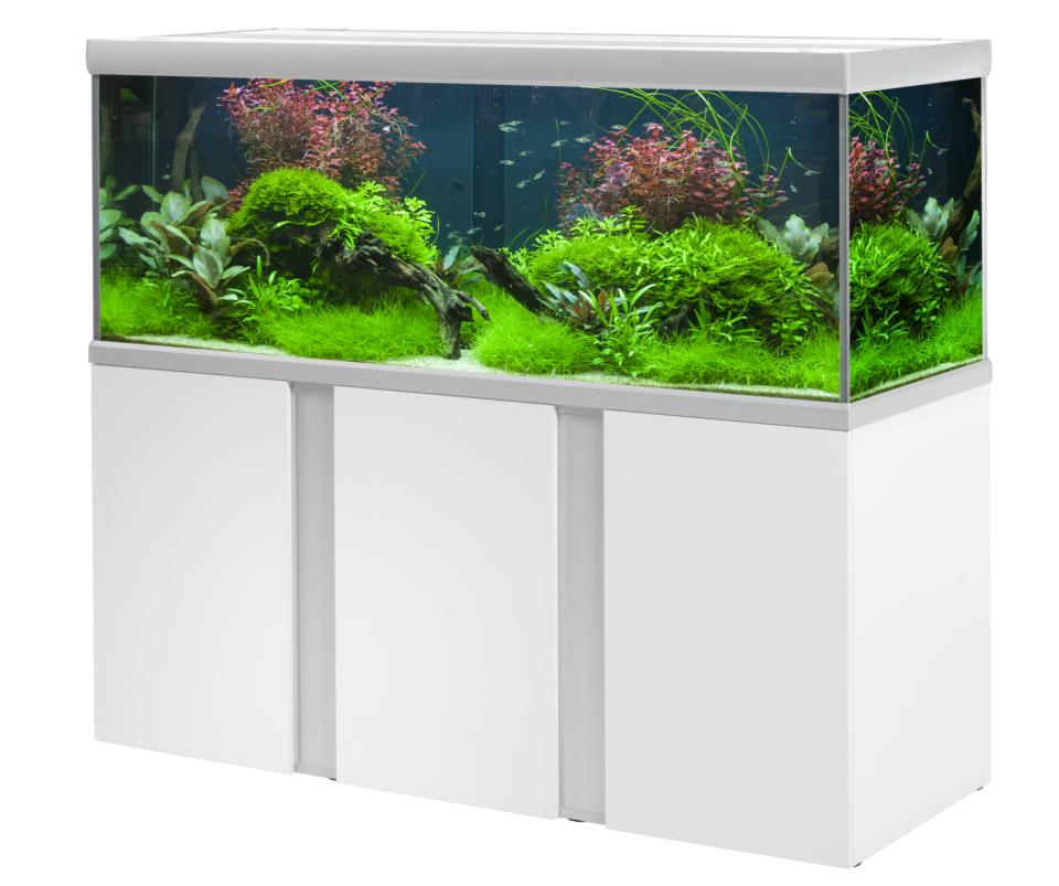 Fusion Akvarium / Sølv Hvid - 160X60X64 CM, 576 L