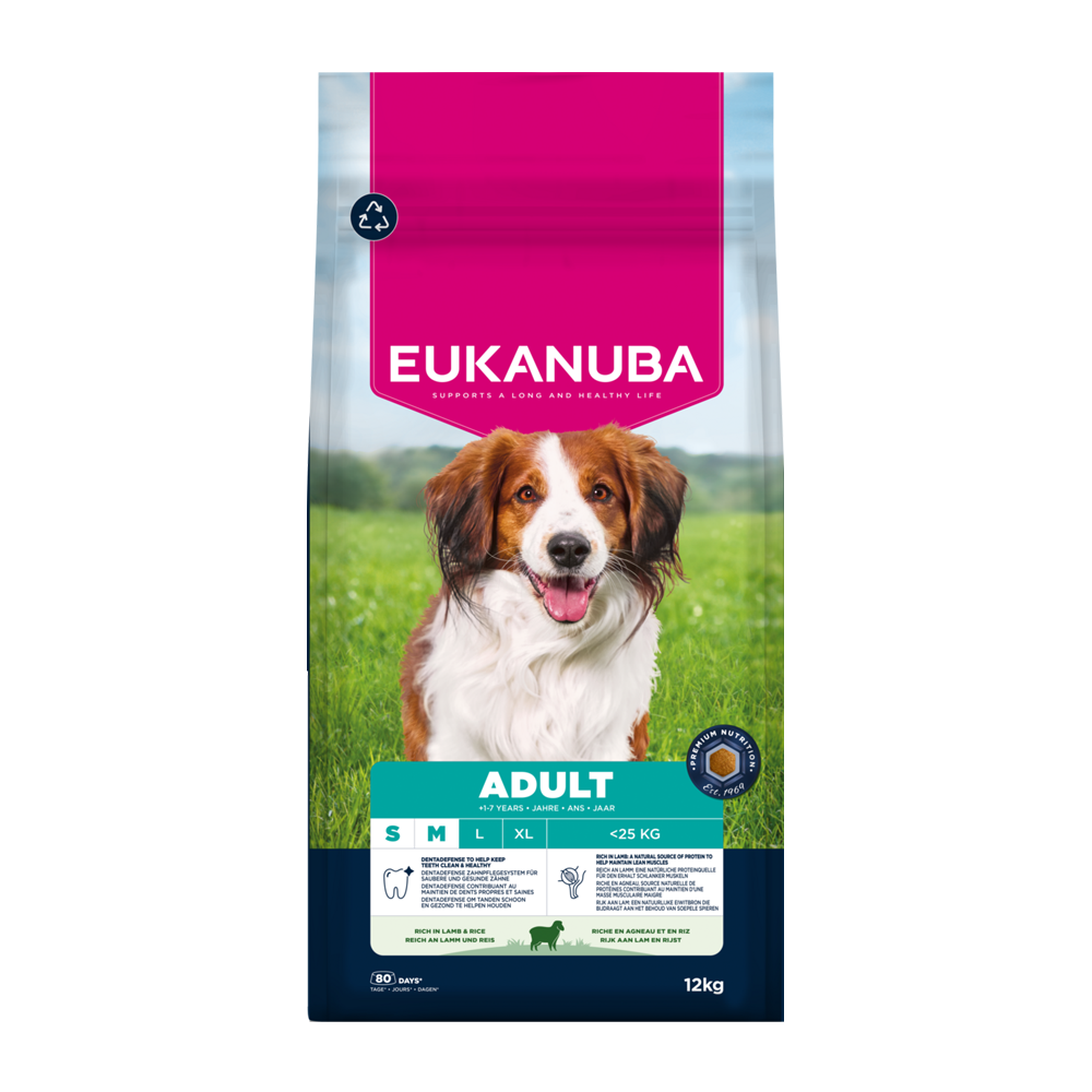 Euk Hundekød Sm/Mel Lam & Ris