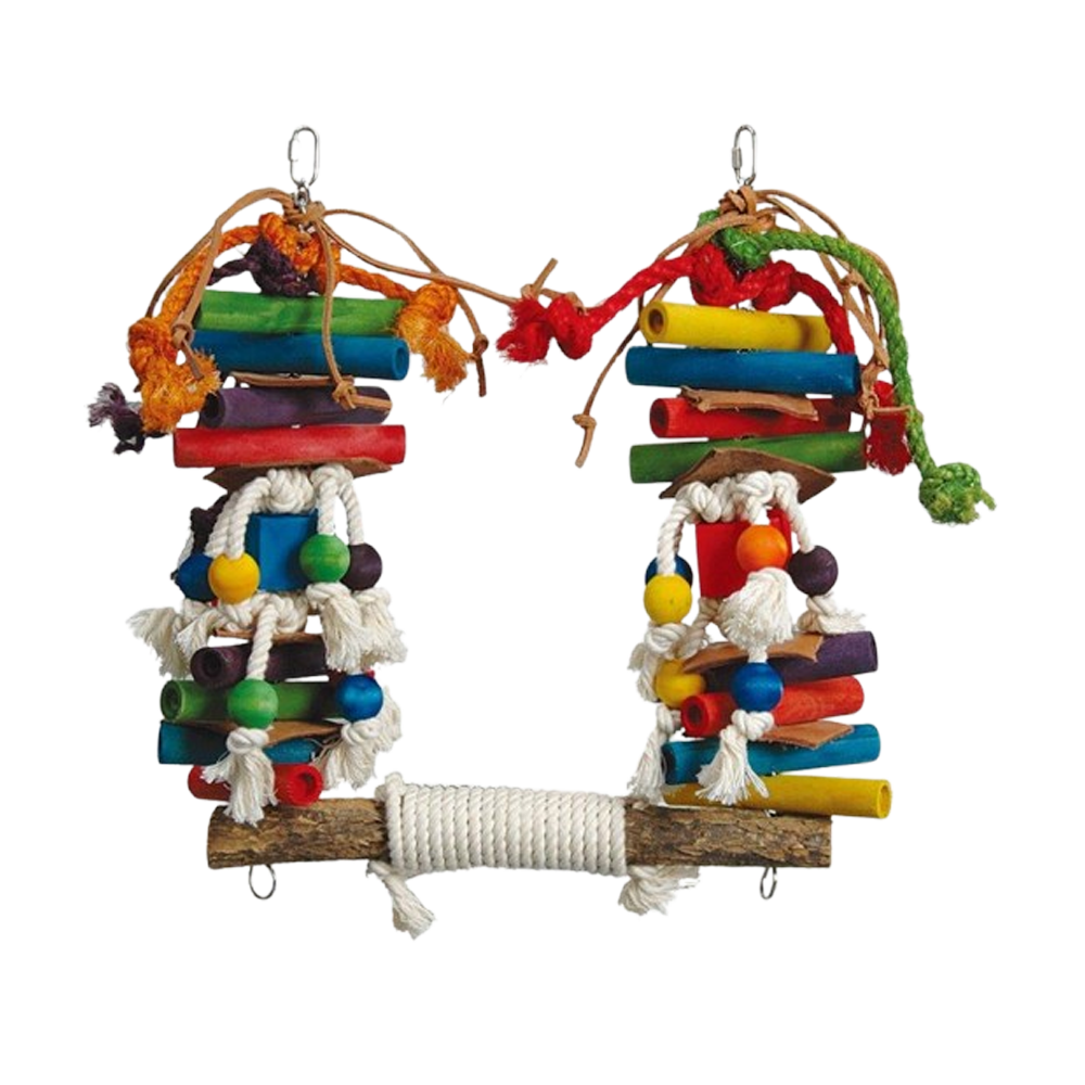 Fågelgunga Trädetaljer & Rep - 42X38X35 CM | Endast 479 kr! - Zoogiganten