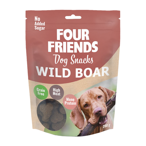 FourFriends Hundesnacks Vildsvin - 200 G