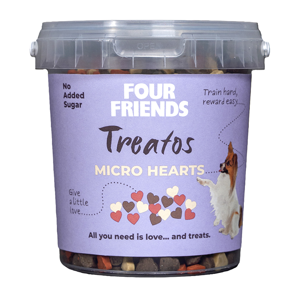 FourFriends Treatos Mikrohjerter - 500 G