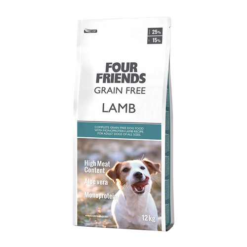 Fourfriends Dog Grain Free Lamm - 12 KG | Endast 999 kr! - Zoogiganten