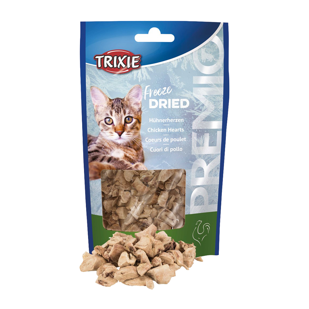 Premio Frysetørrede Kyllingehjerter - 25 G