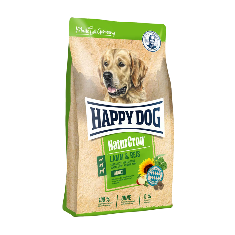 Happy Dog NaturCroq Lamm & Ris - Hundfoder 11 KG | Endast 469 kr! - Zoogiganten