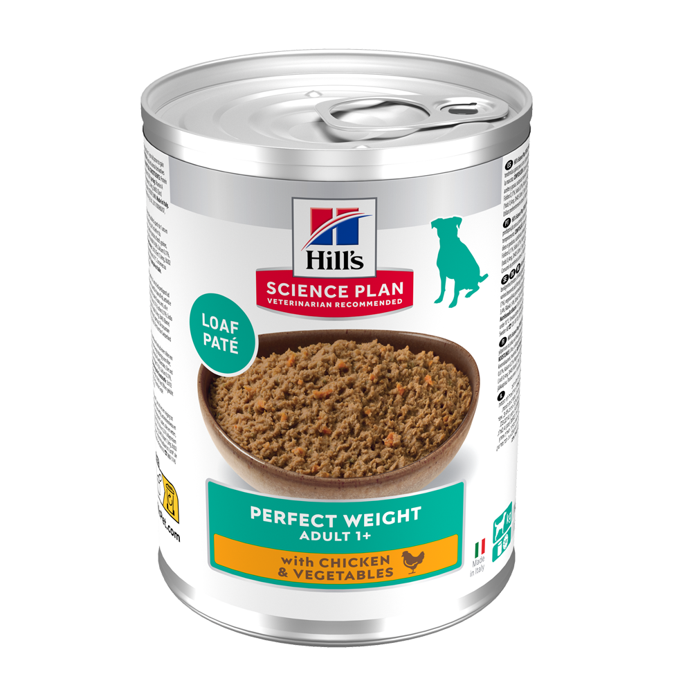 Science Plan Canine Adult Perfect Weight Kylling & Grøntsager - 12x363 G