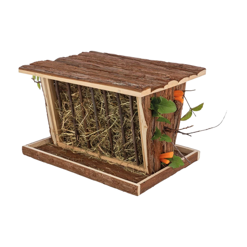 Høhylde i naturtræ - 40x22x30 cm