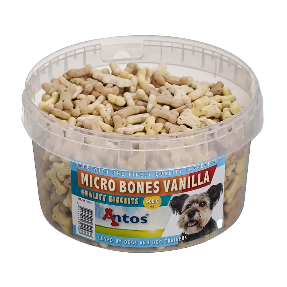 Hundekiks Micro Bonesvanilla - 900 G