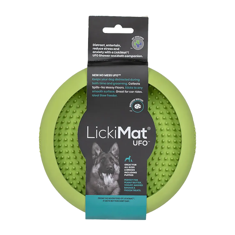 Hundeskål Lickimat Ufo - Grøn