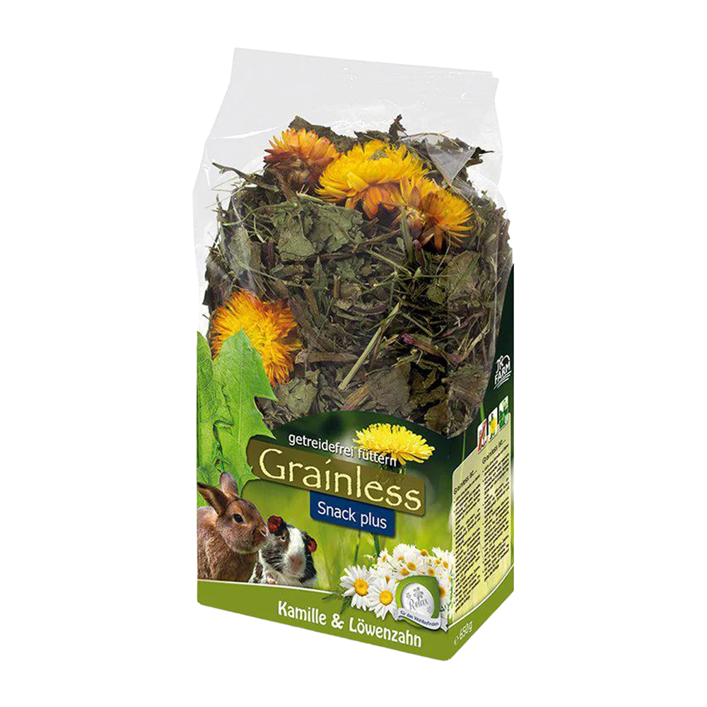 JR Farm Grainless Plus Kamille & mælkebøtte - 100 G