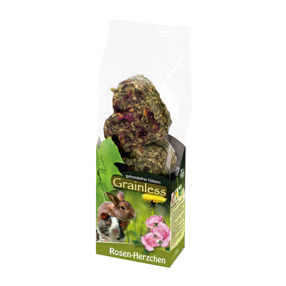 JR Farm Grainless Hjärtan Rosor - 105 G | Endast 59 kr! - Zoogiganten