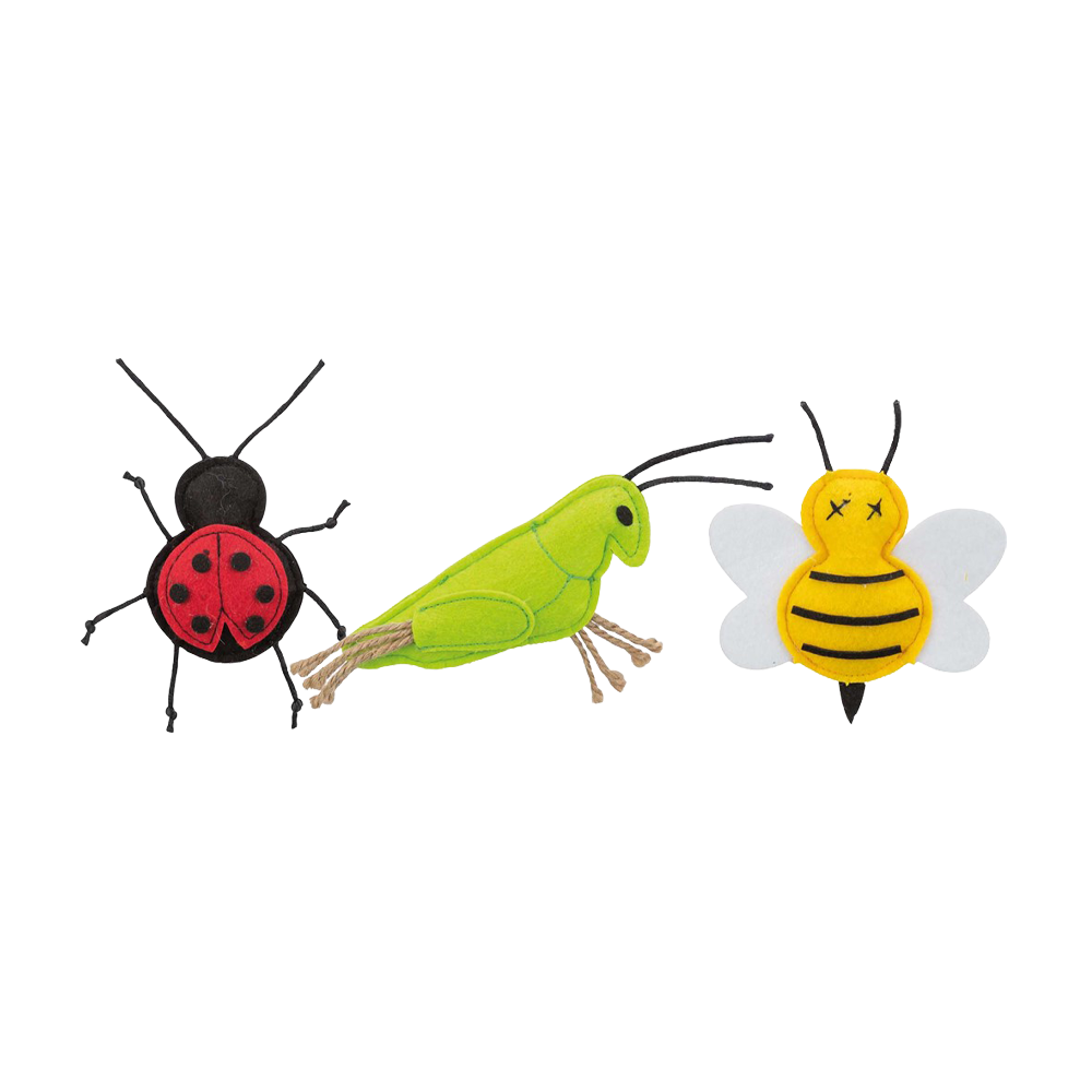 Kattelegetøj Insekter Filt Katteurt - 11 CM