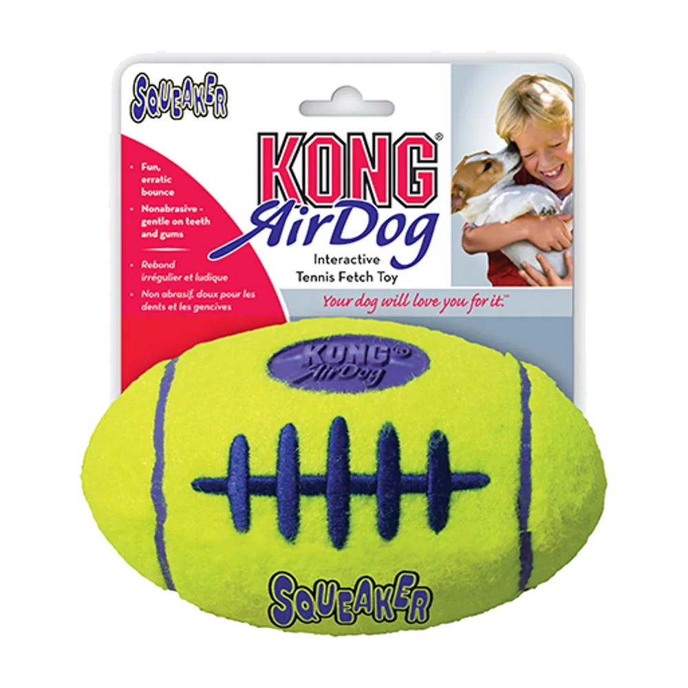 Kong Airdog Squeakair Fodbold - L