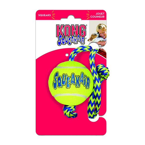 Kong Airdog Squeakair Tennisbold M Reb - 7 CM