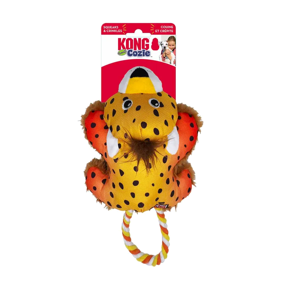 Kong Cozie Tuggz Gepard S/M - 26x15x9,5 CM