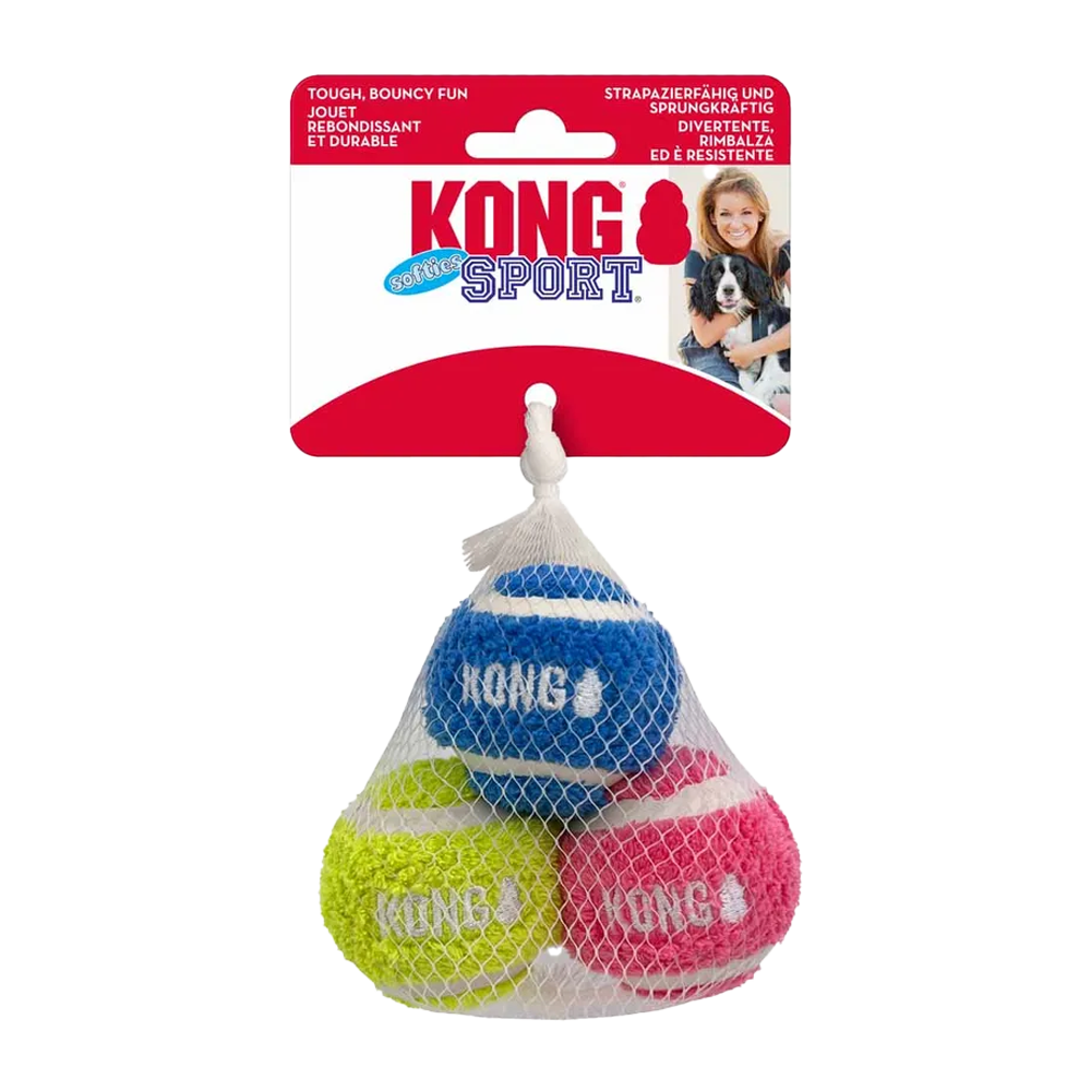 Kong Sport Softies Bold S 3-pak Mix Ø - 5 cm