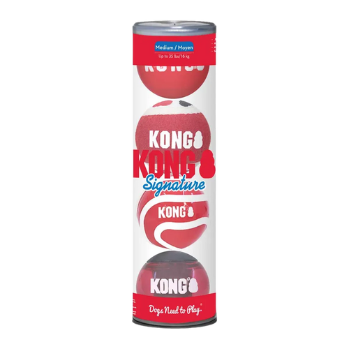 Kong Signature Balls 4-pak Medium Mix - 7 cm