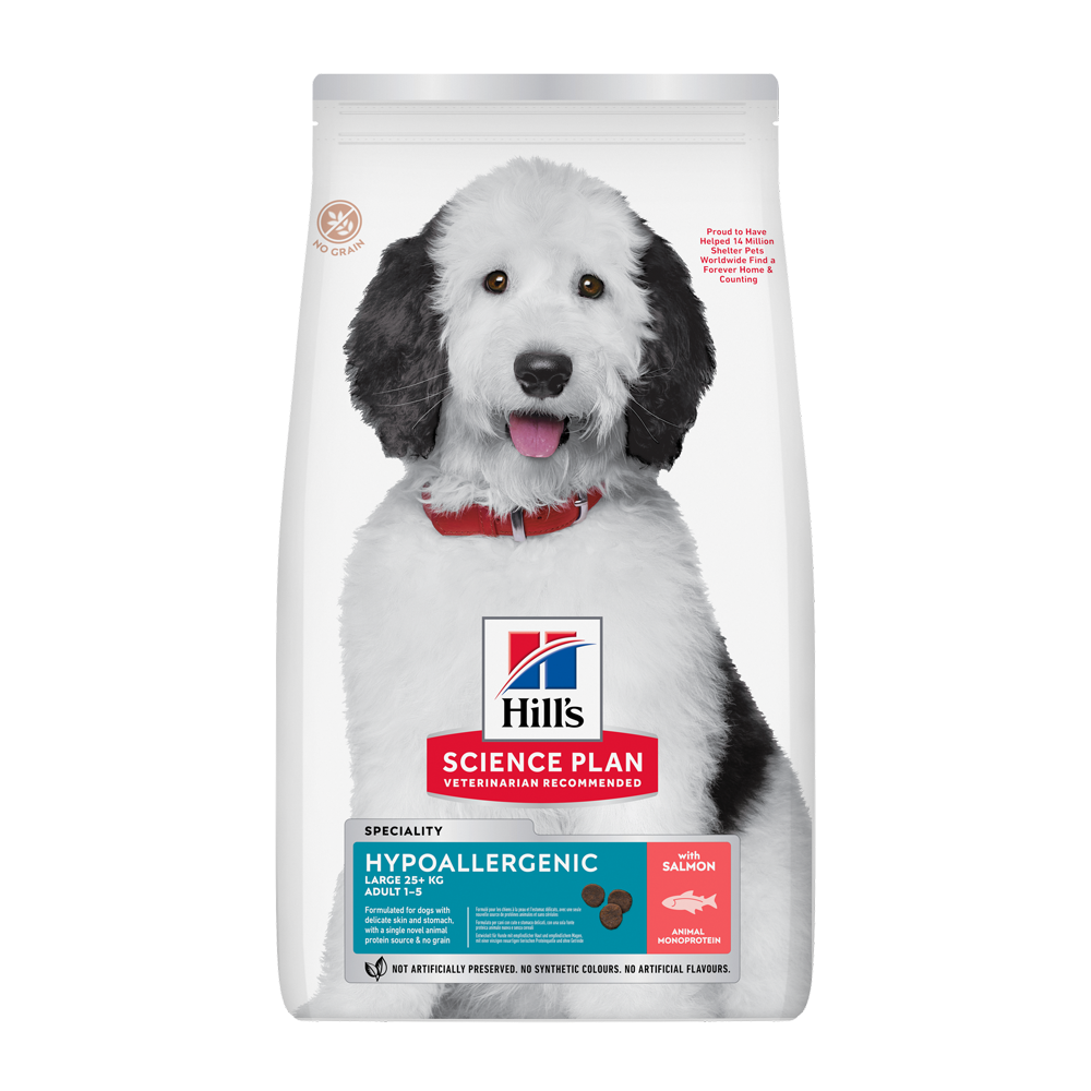 Science Plan Canine Adult Hypoallergenic Large Race Salmon - 12 kg