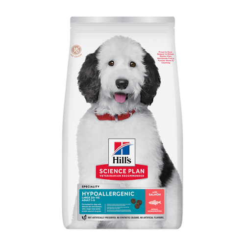 Science Plan Canine Adult Hypoallergenic Large Race Salmon - 12 kg
