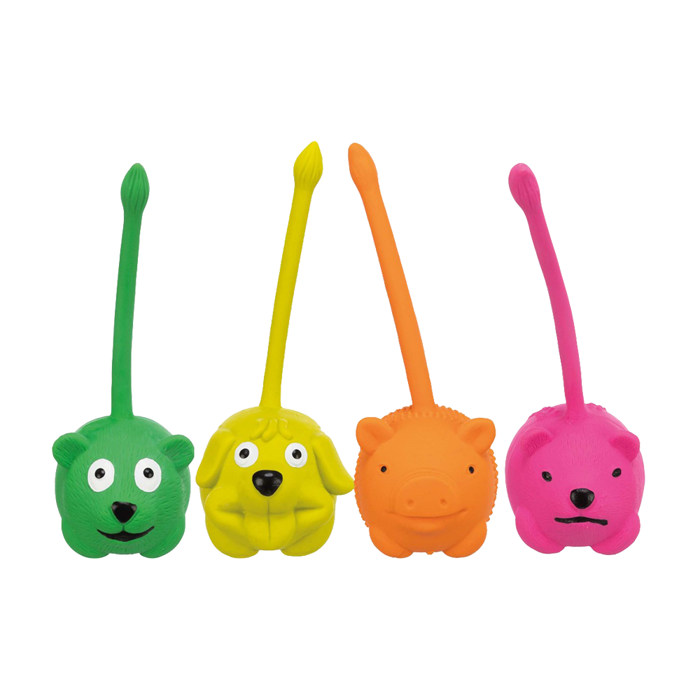 Latexdyr med hale Ö - 6 CM