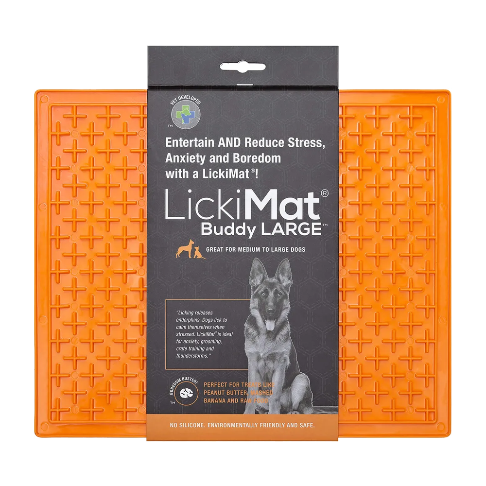 Hundeskål Lickimat Buddy Xl Orange - 30,5x25,5 CM