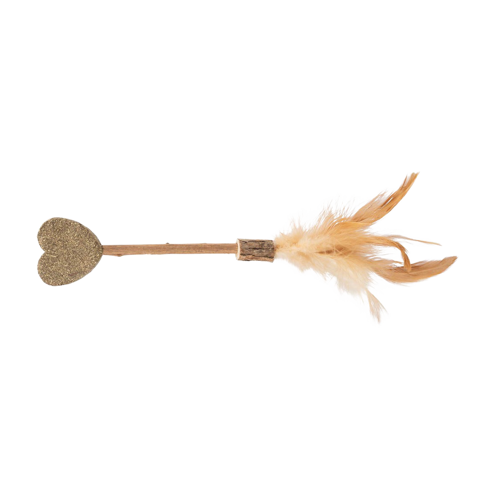 Matatabi-pind med katteurt-hjerte - 23 CM