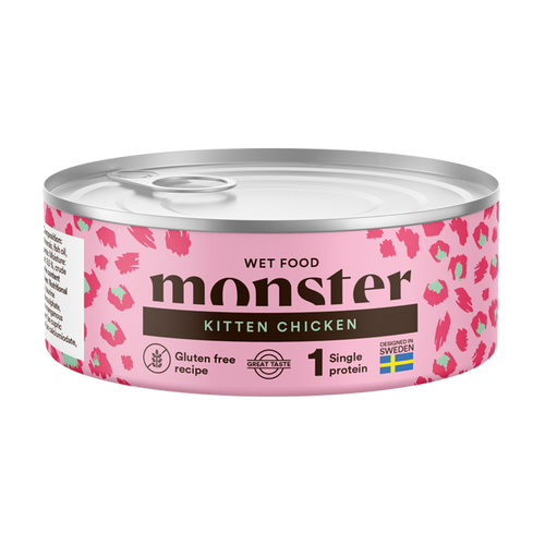 Monster Cat Kitten Chicken dåse - 100 G